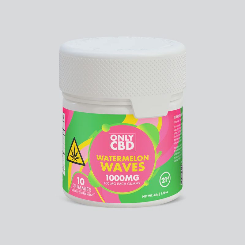 OnlyCBD - 100mg CBD per Gummy - 10ct
