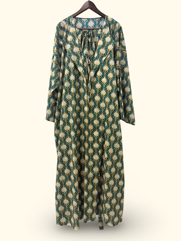 Two piece: Robe &amp; Dress قطعتين: روب مع فستان داخلي