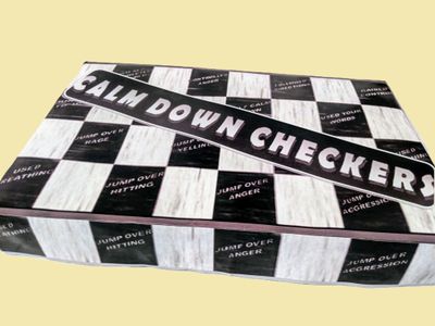 CALM DOWN CHECKERS BOARD GAME