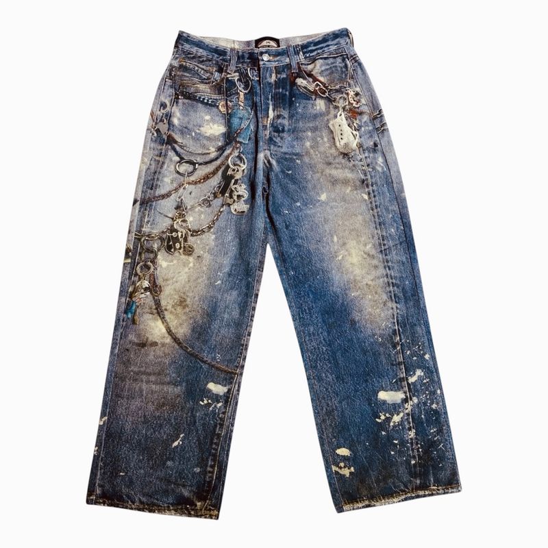Men Printed Jeans