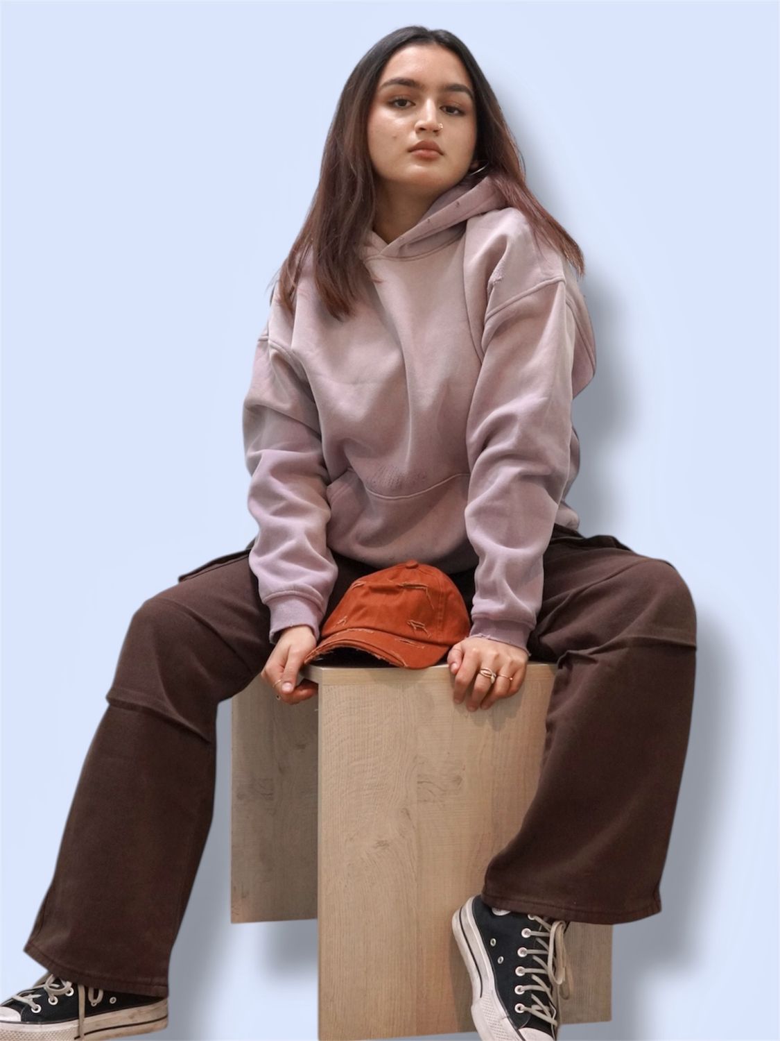 Rugged cotton hoodie