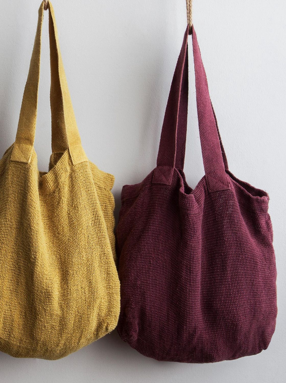 Linen tote bag
