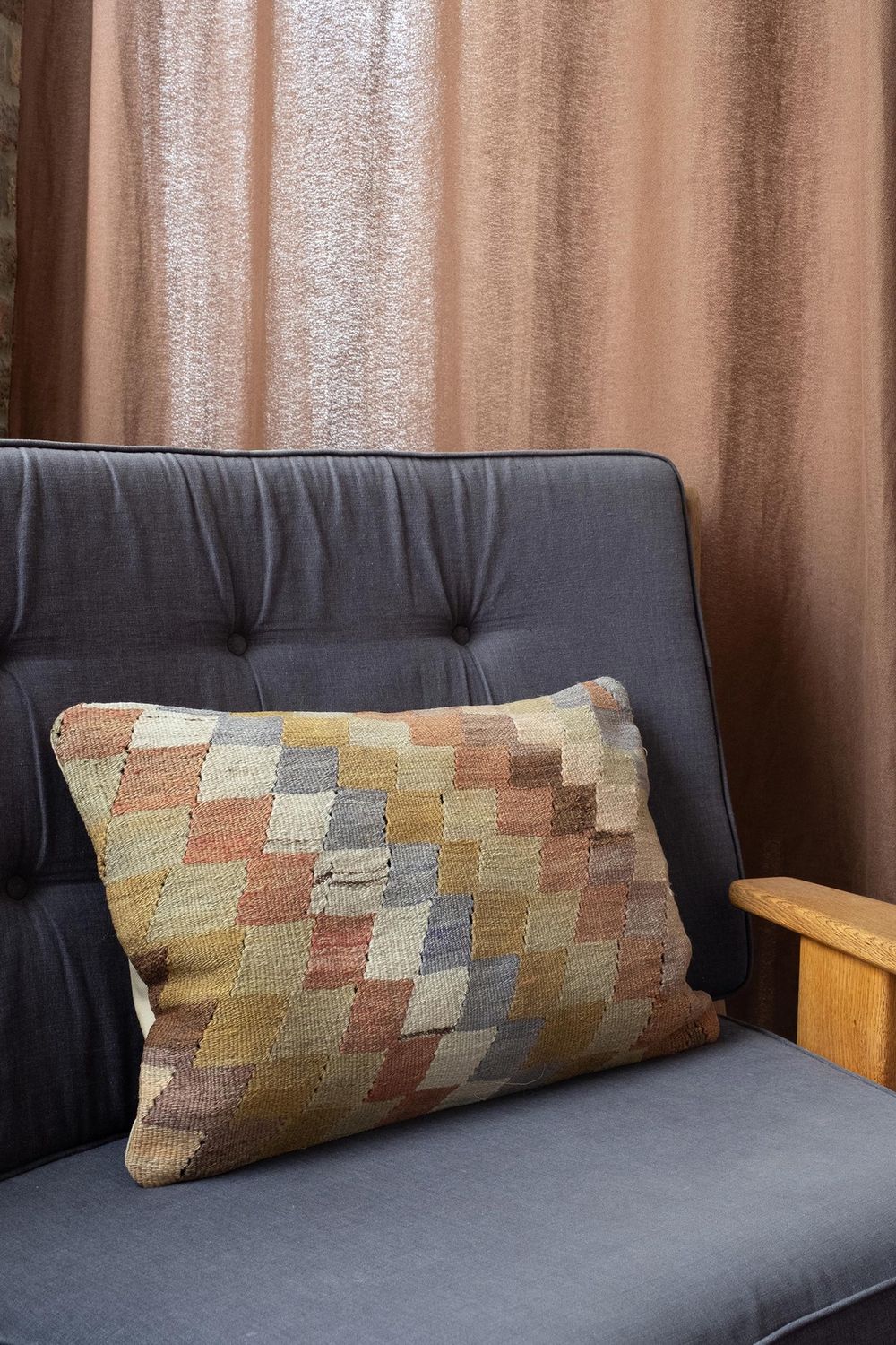 CS-244 - Vintage Anatolian Hemp Cushion, SIZE: 40 x 60 cm