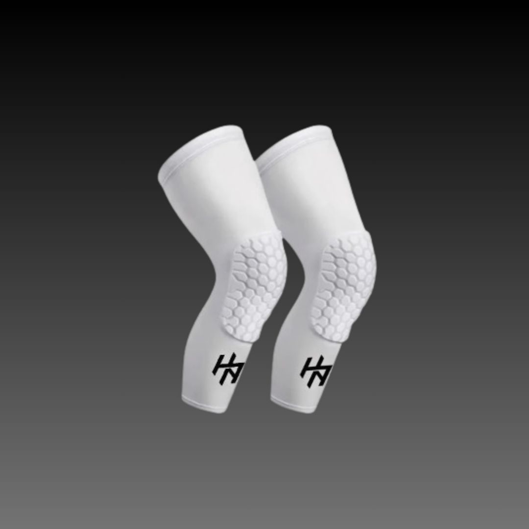 Hoop Armour White Compression Knee Sleeve