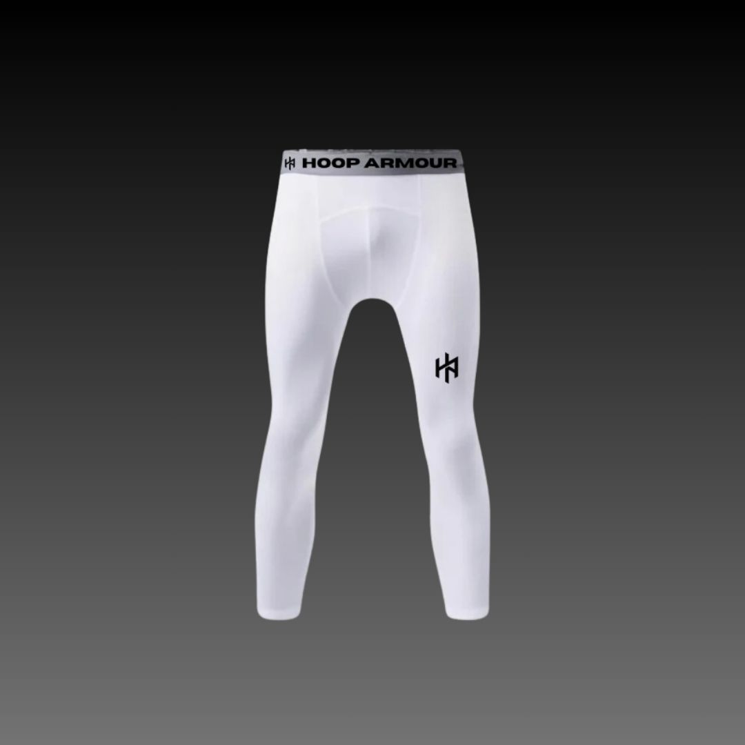 Hoop Armour White Compression Tights