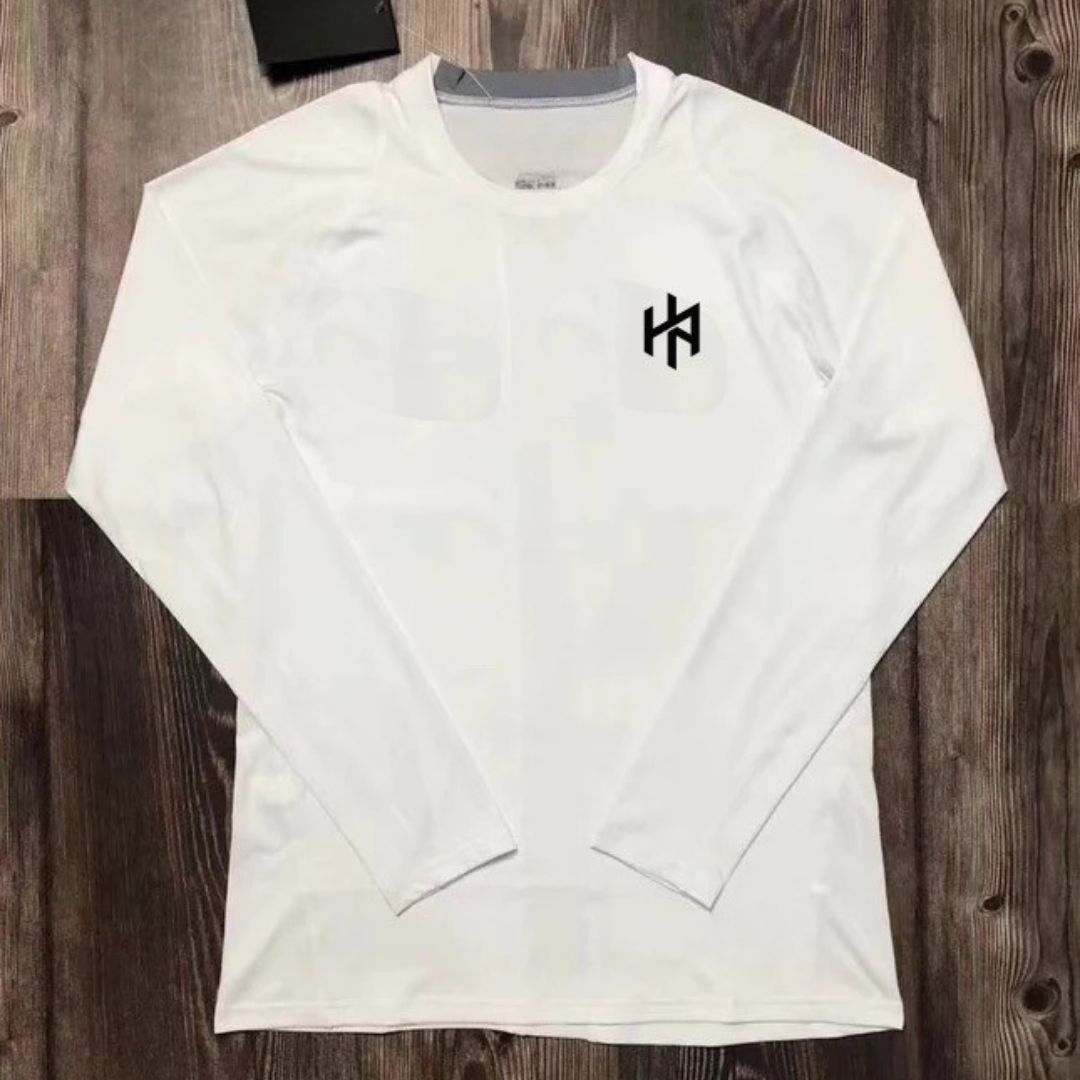 Hoop Armour White Compression Long Sleeve