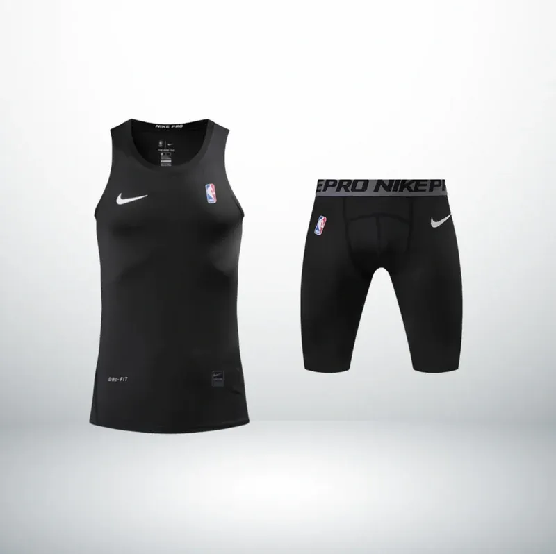 Elite Pro Black Compression Set - Tank Top &amp; Boxers