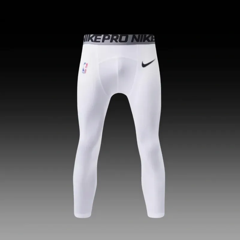 Elite Pro White Compression Tights