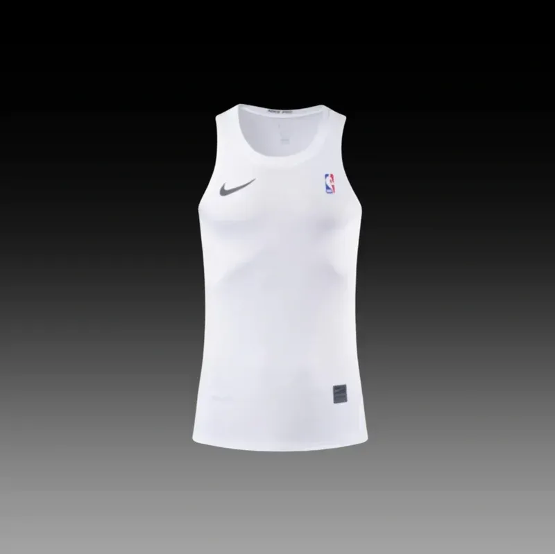 Elite Pro White Compression Tank Top