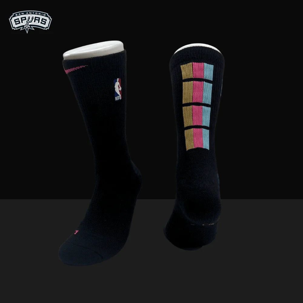 Nike NBA Elite Crew Socks - Spurs Fiesta Edition