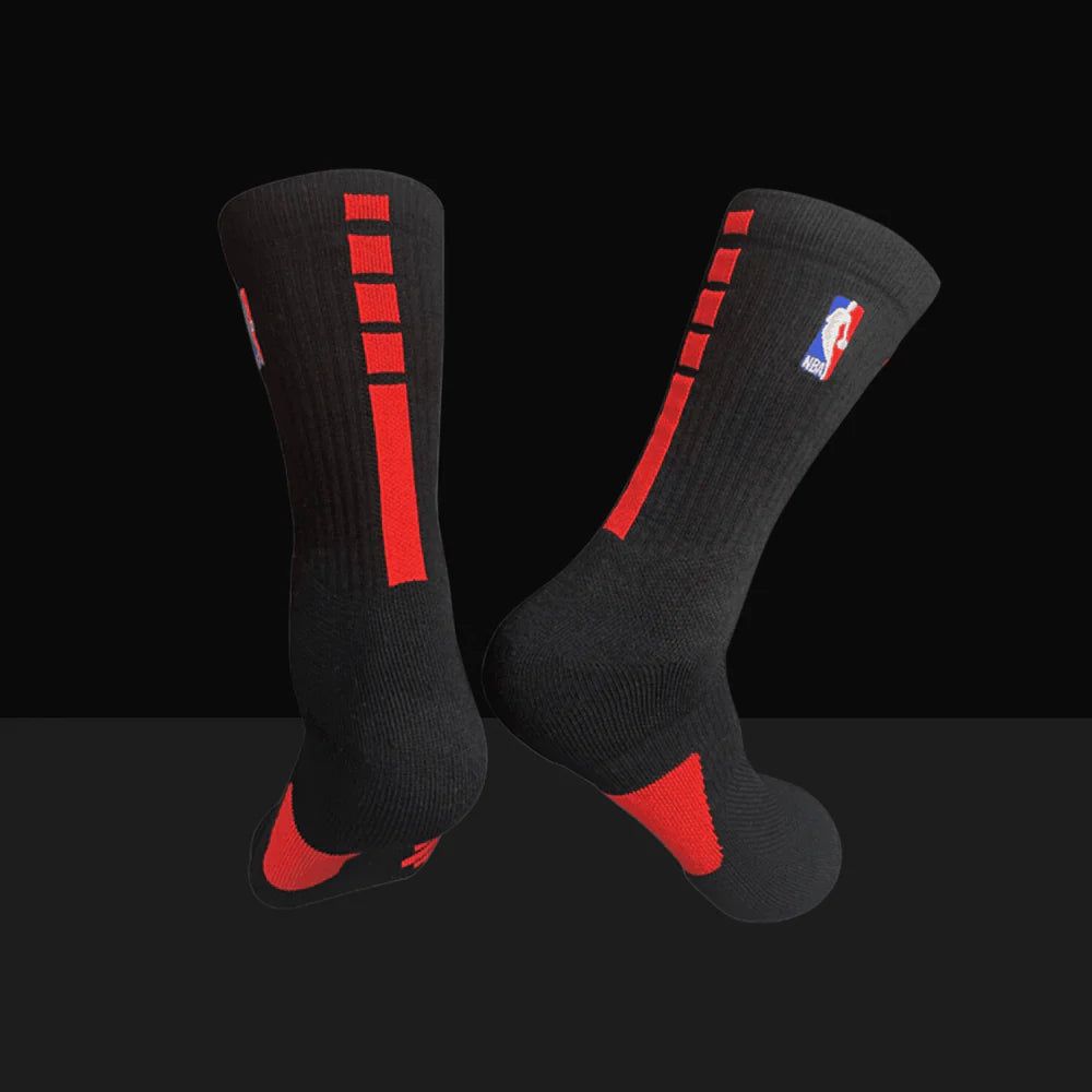 Nike NBA Elite Crew Socks - Black/Red