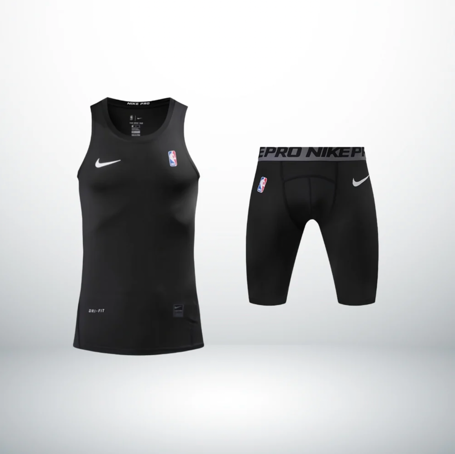 NBA Elite Pro Black Compression Set - Tank Top &amp; Boxers
