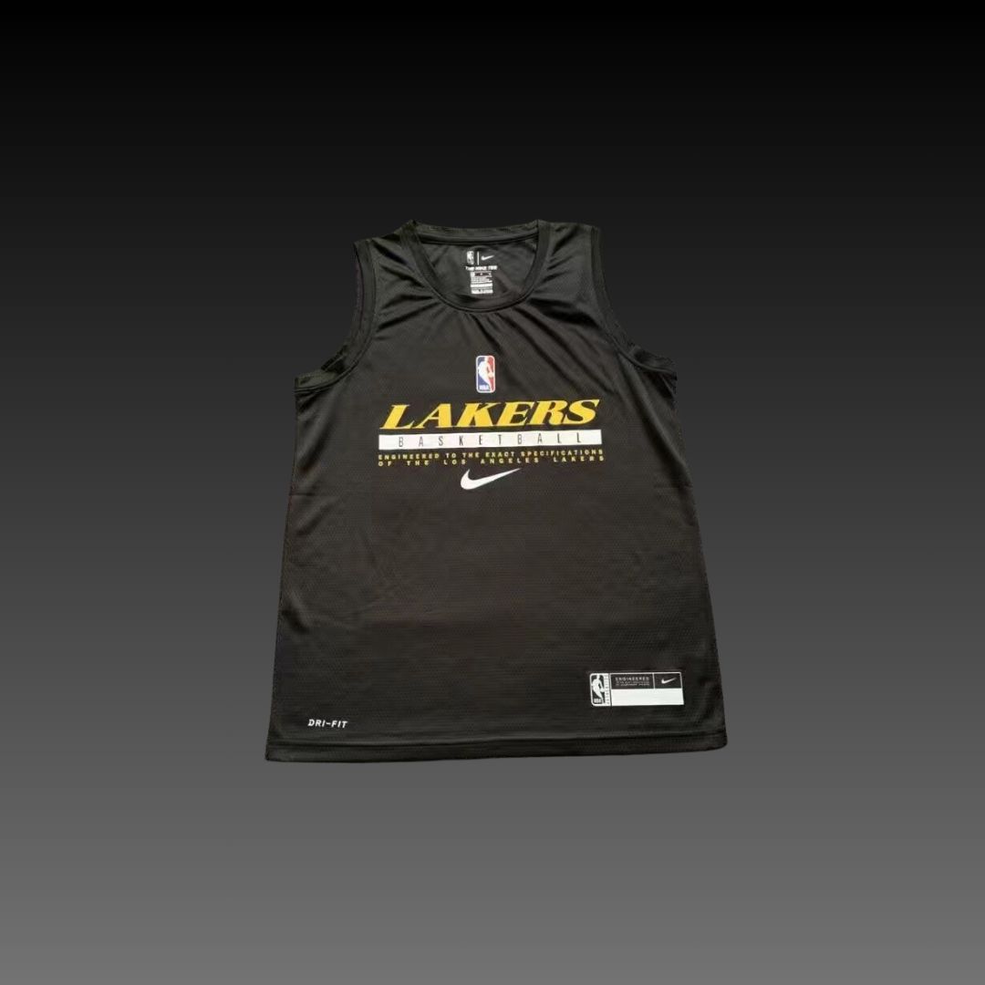 Los Angeles Lakers Black Warm-Up Tank Top