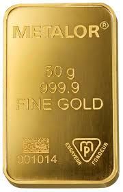 Lingot Or 999,9 / 50gr