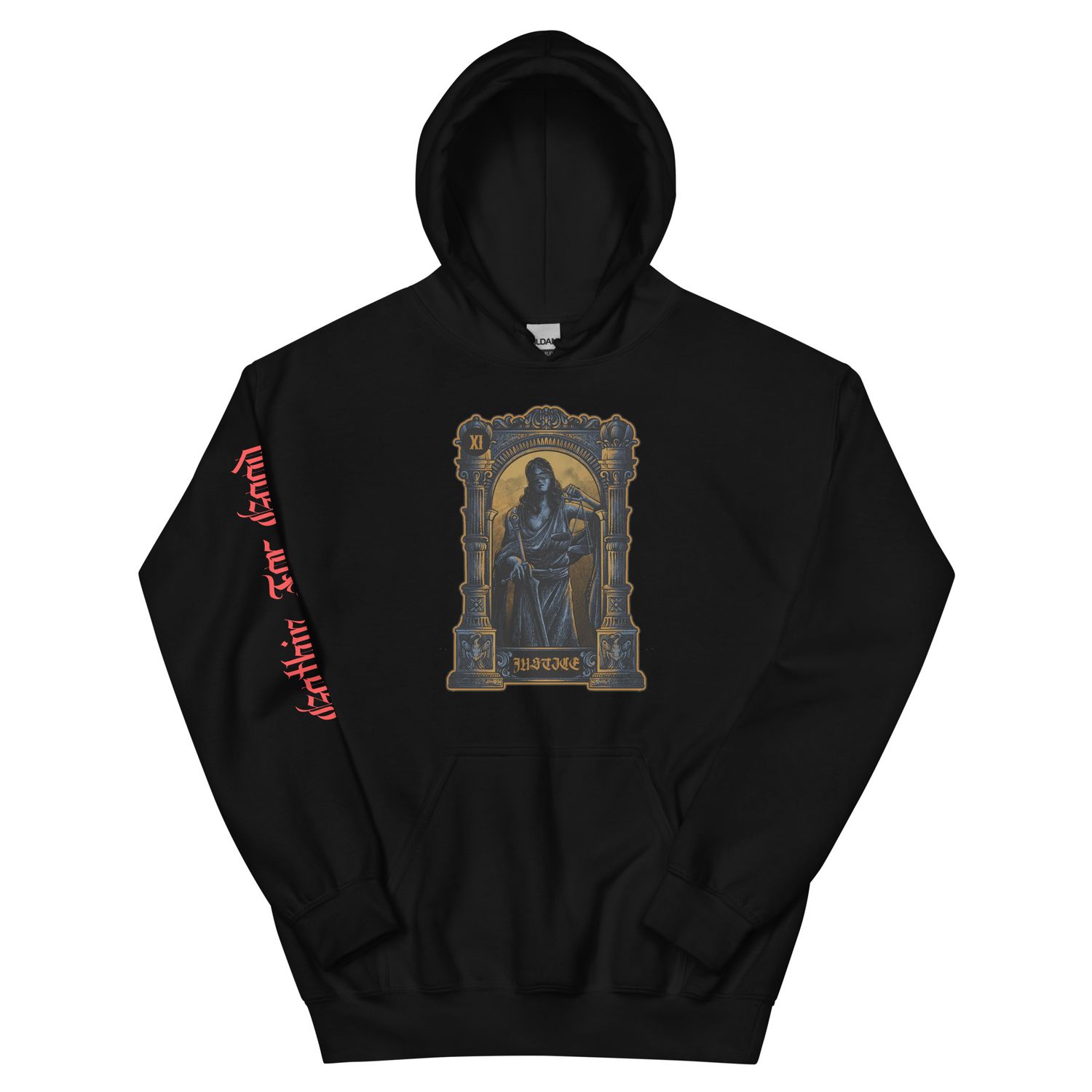 “Lady Justice Tarot” Unisex Hoodie – Gothic for Good Edition