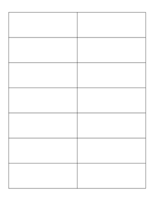 4&quot; x 1.5&quot; Laser Labels, 14 labels/sheet, 1000 sheets/case (GEMLP8-1416)