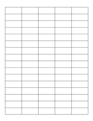 1.5&quot; x 0.5&quot; Laser Labels, 80 labels/sheet, 1000 sheets/case (GEMHT100-945)