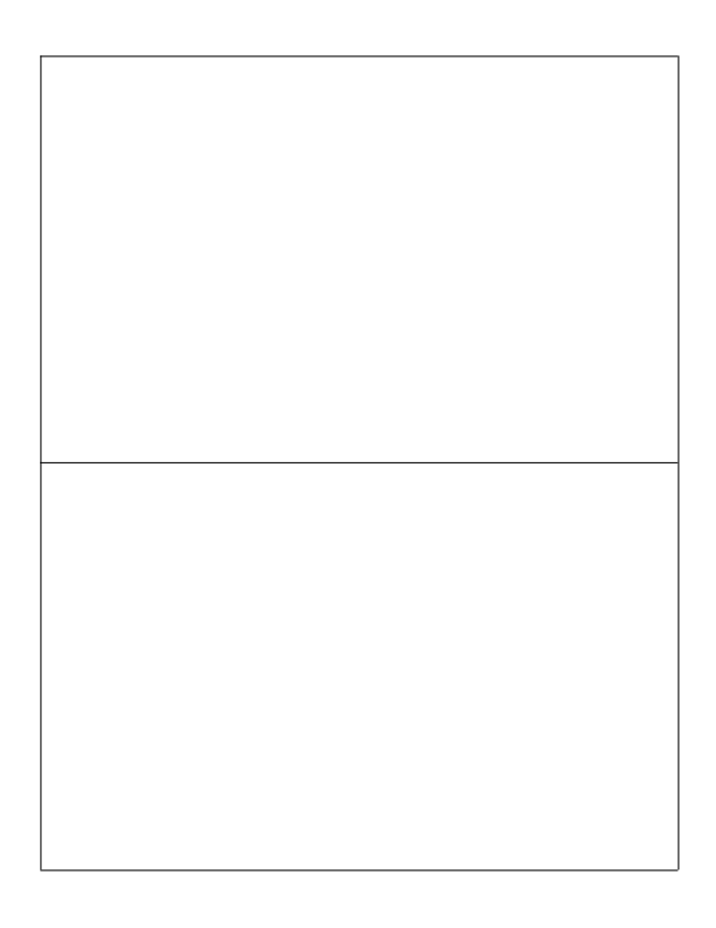 8.5&quot; x 5.5&quot; Laser Labels, 2 labels/sheet, 1000 sheets/case (GEMLP850550-916)
