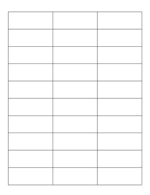 2.625" x 1" Laser Labels, 30 labels/sheet, 1000 sheets/case (GEMLP2625100-908)