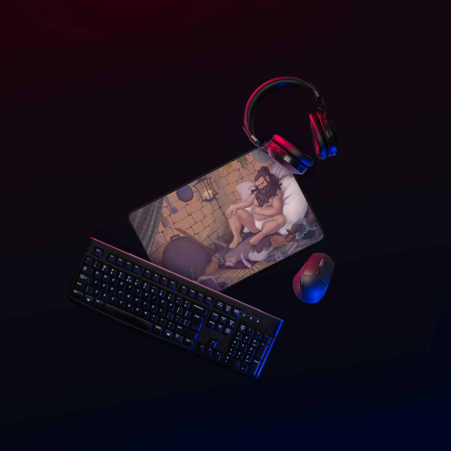 Sensual Senshi - 12 x 18in Desk mat