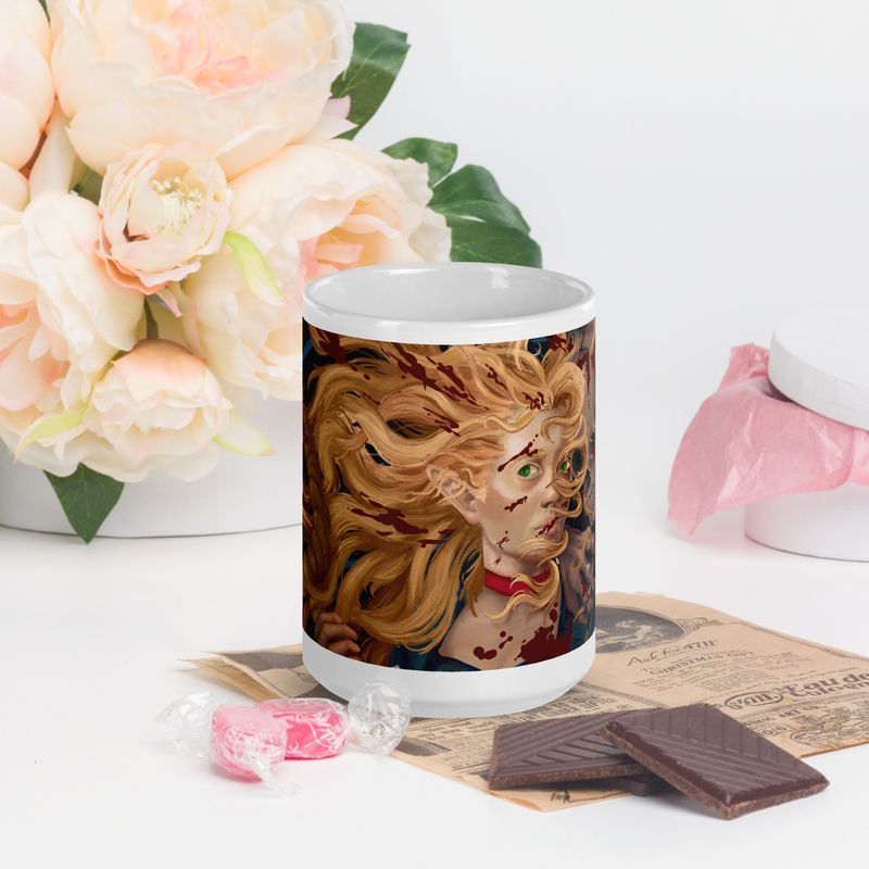 Deaths Lovers Fiddle | White glossy mug | 11ox, 15oz and 20oz