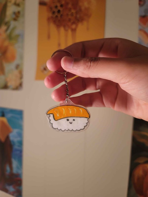 Cute Salmon Keychain | Exclusive Handmade Keychain – One-of-One