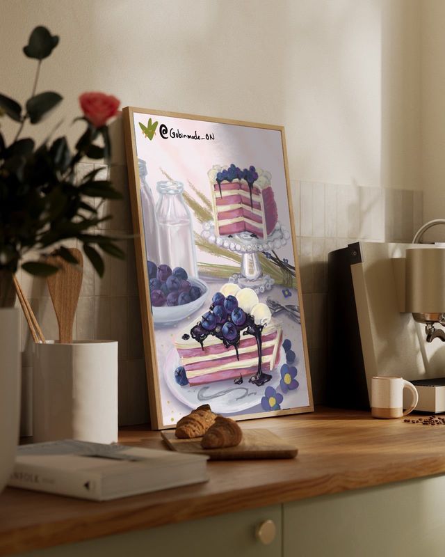 Handmade Blueberry Cake | Art Bundle