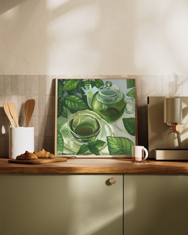 Green Tea Paradise | Art Print