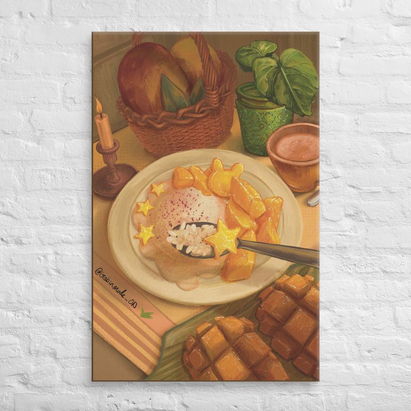My Man-go Sticky Rice | Canvas Print