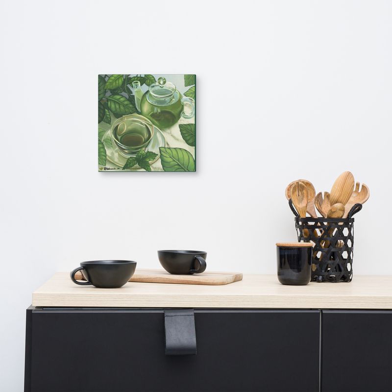 Green Tea Paradise | Canvas Print