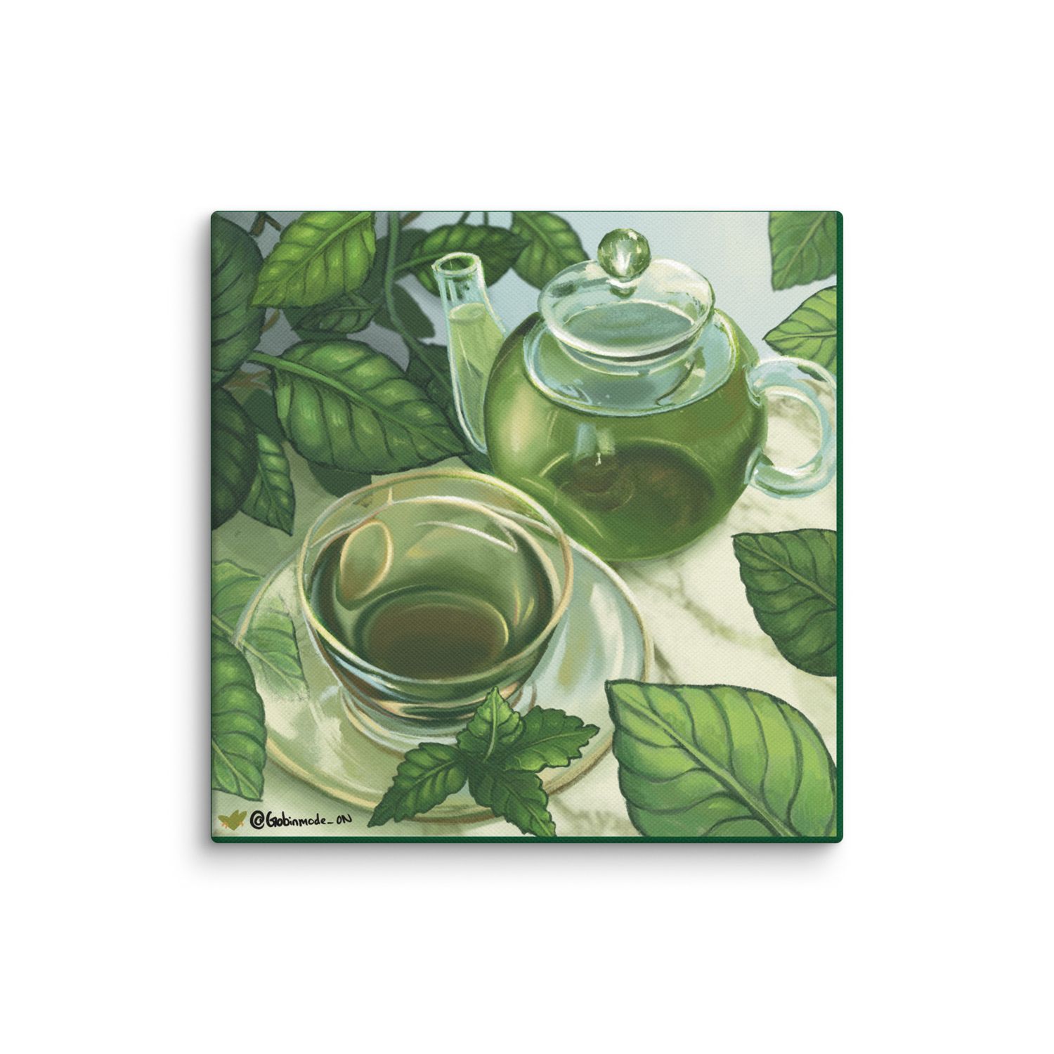 Green Tea Paradise | Canvas Print
