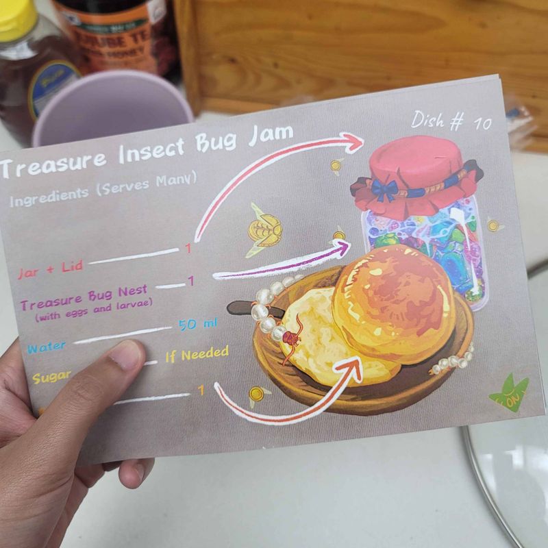 Dungeon Jam Snacks | Delicious in Dungeon Inspired Fan Art | Fantasy Recipe Cards
