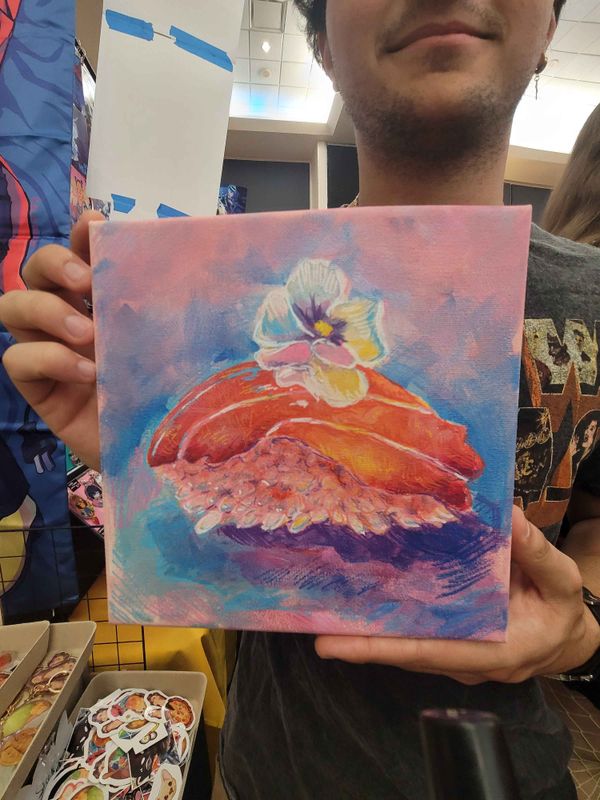 Salmon Pink Nirgiri | Original Canvas Piece