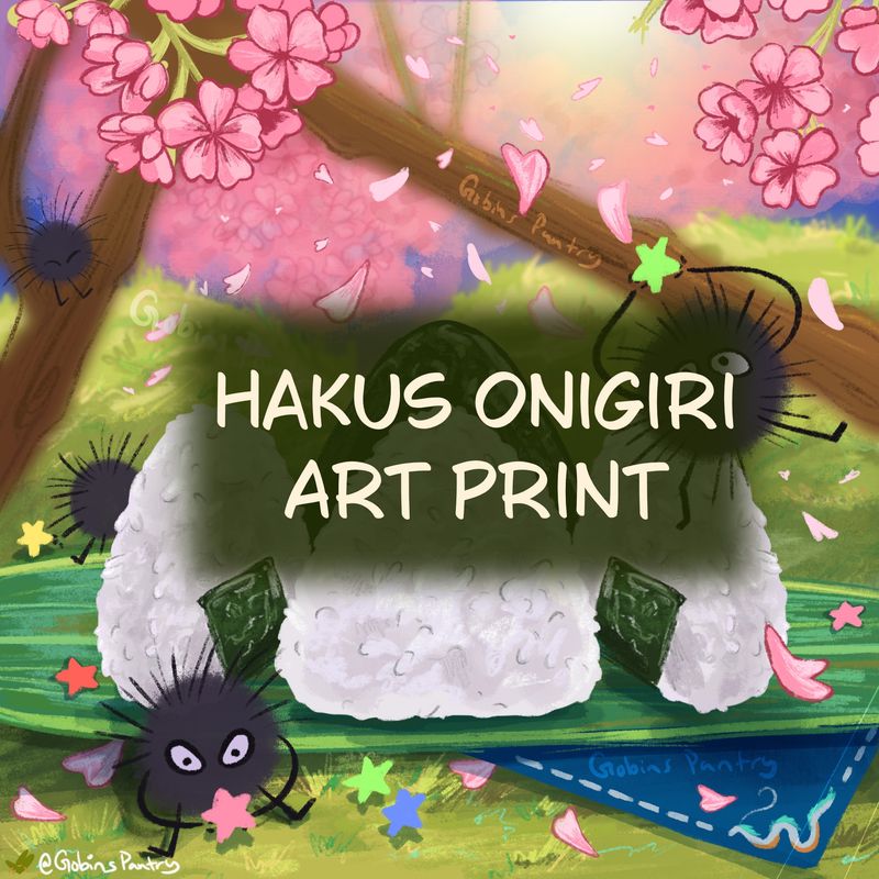 Haku's Onigiri | Studio Ghibli inspired Fanart | Art Prints