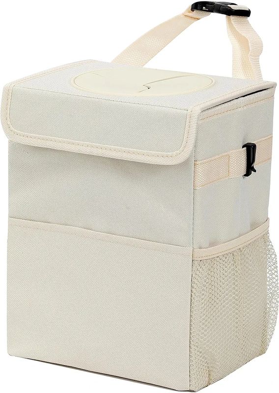 Car Garbage Can with Lid Leak Proof