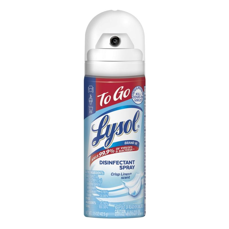 Lysol To Go Disinfectant Spray