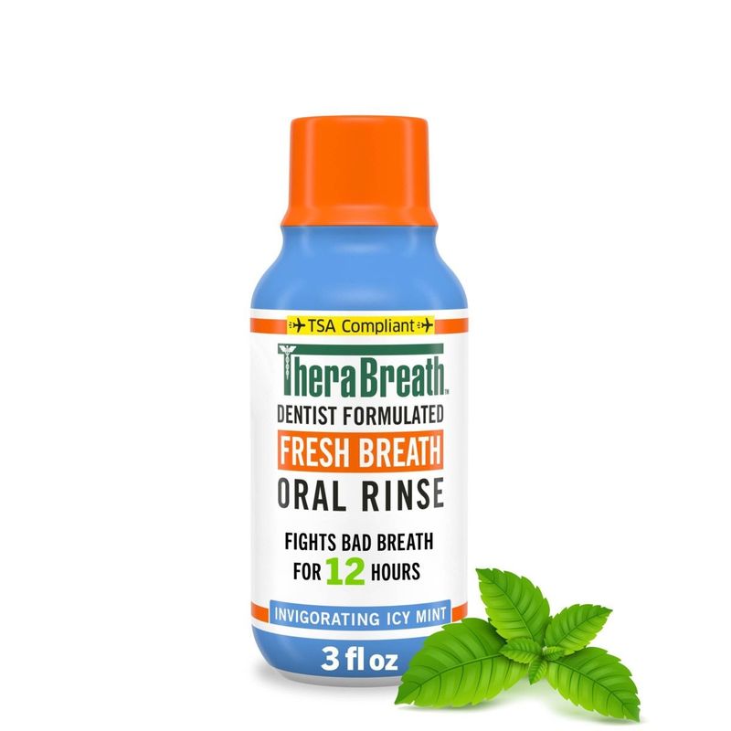 TheraBreath Alcohol-Free Mouthwash Icy Mint