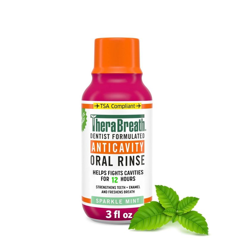 TheraBreath Anticavity Mouthwash Sparkle Mint