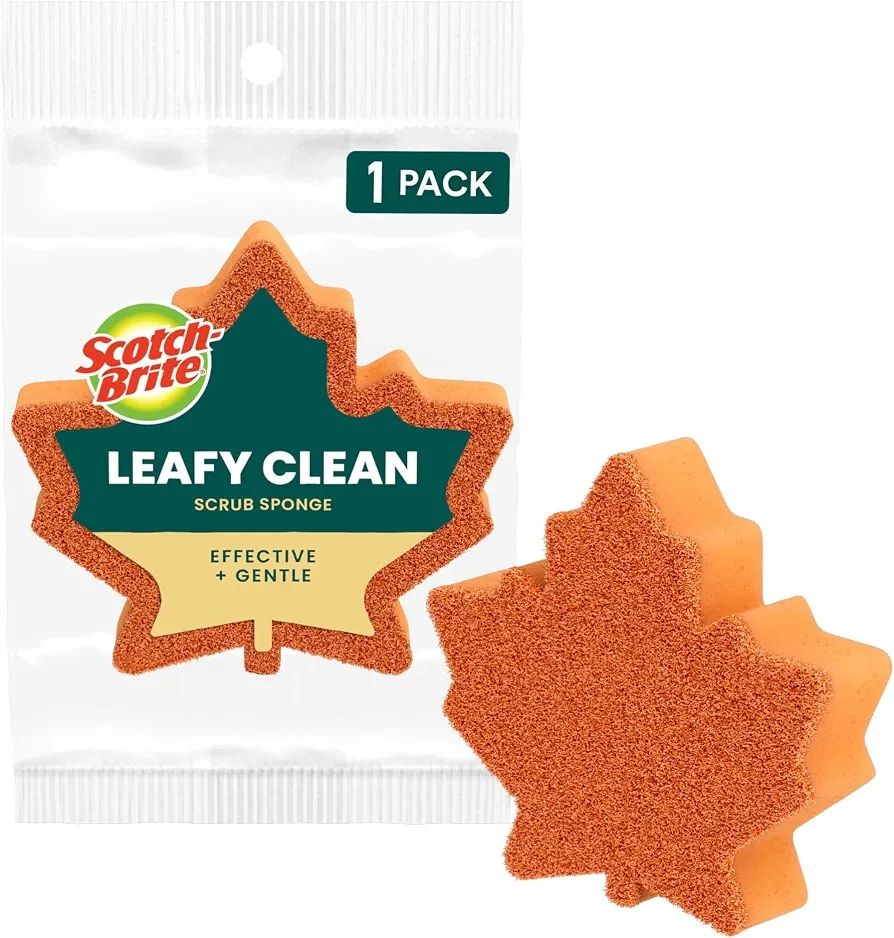 Scotch-Brite Leafy Clean Scrub Sponge