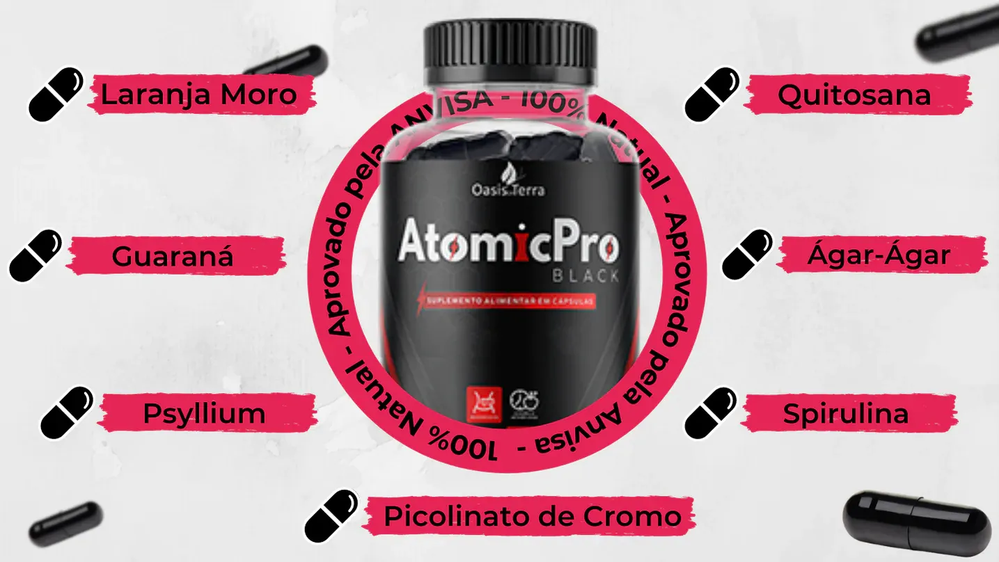 Atomic Pro Black Comprar, Preço, Valor, Desconto, Garantia, Oficial