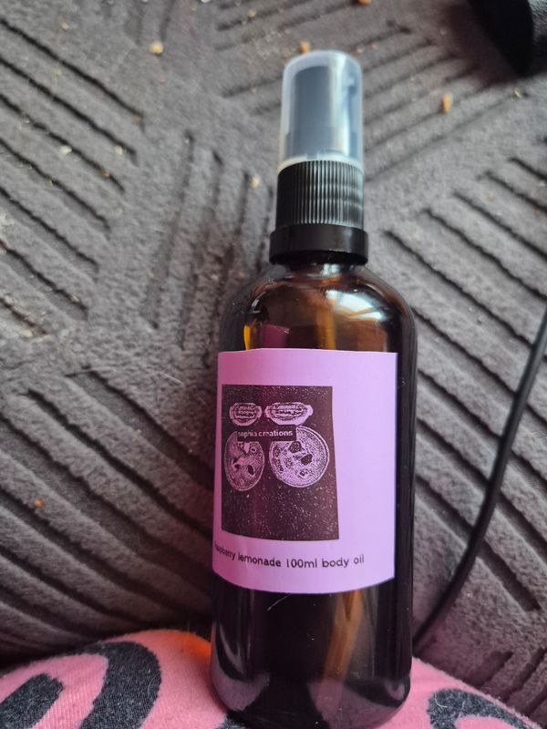 Raspberry lemonade massage oil
