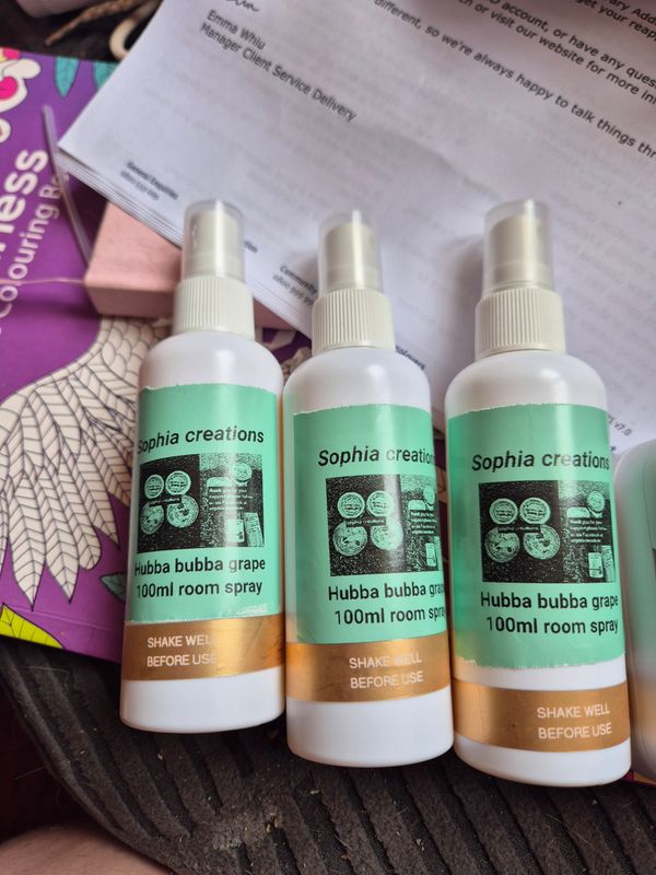 Hubba bubba grape room spray
