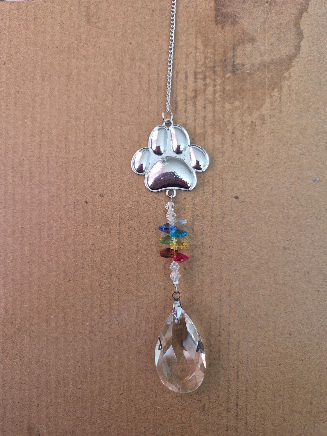 Paw print suncatchers