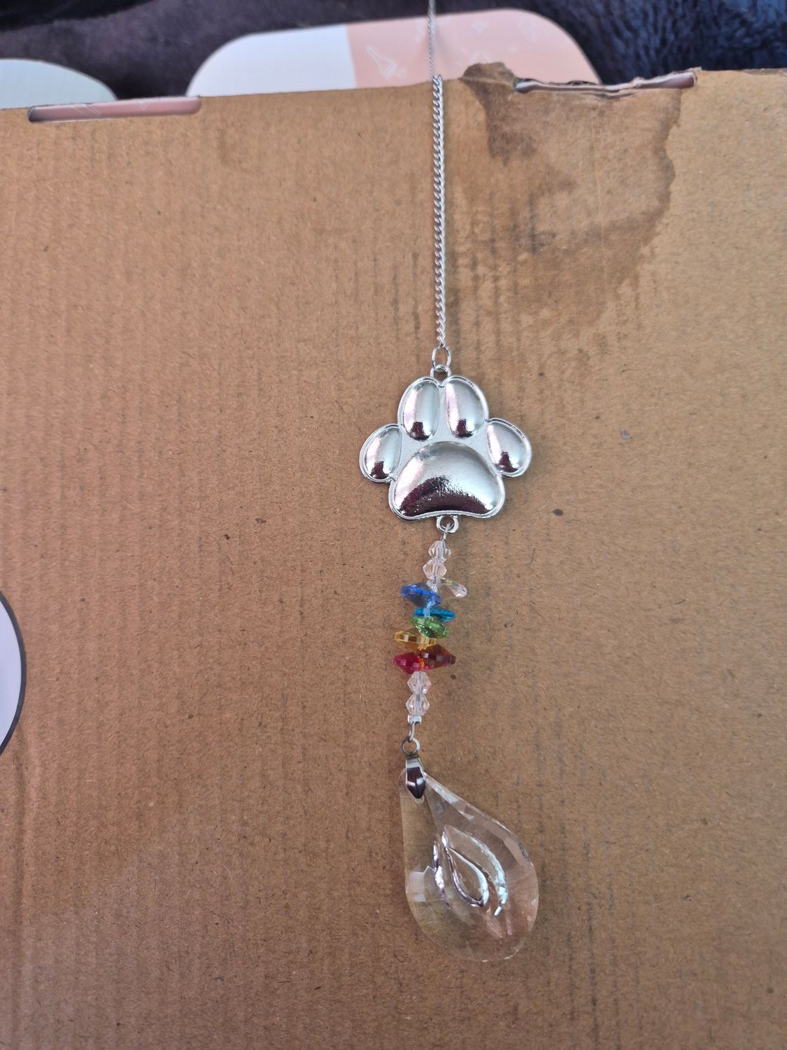 Paw print suncatchers