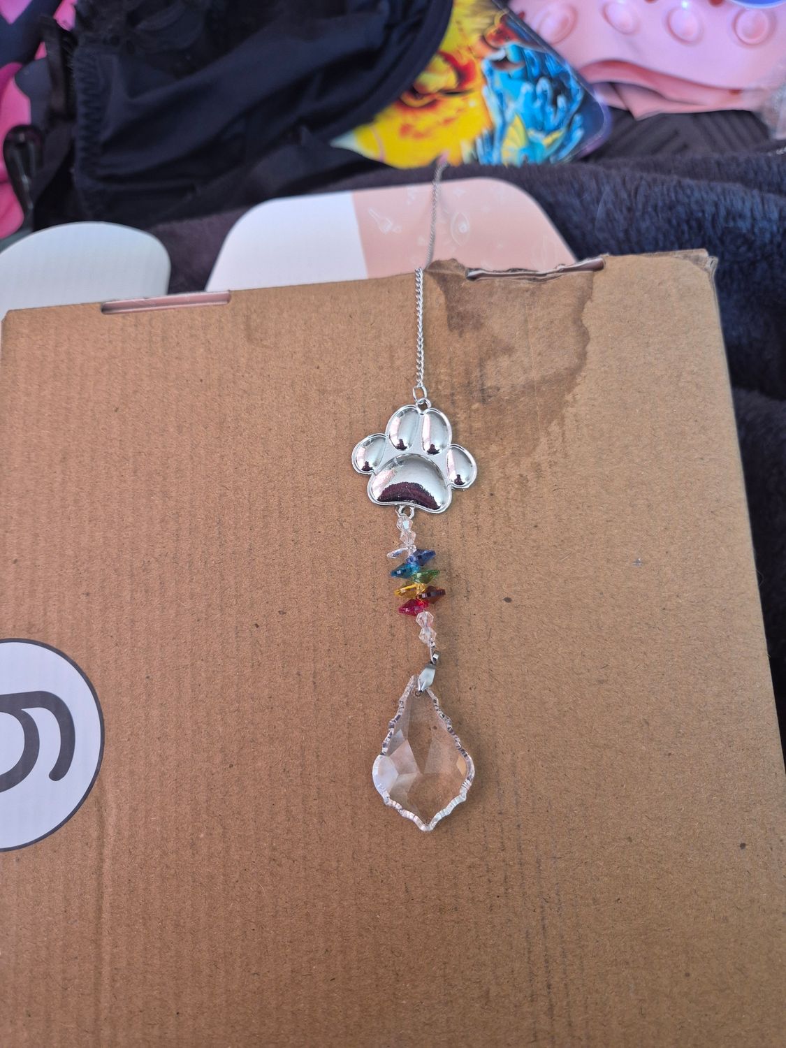 Paw print suncatchers