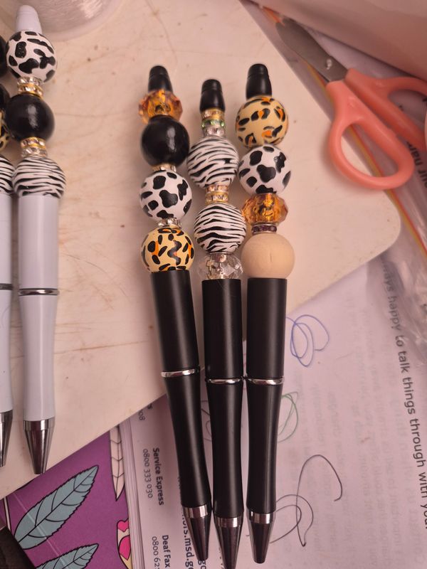 Beaded pens