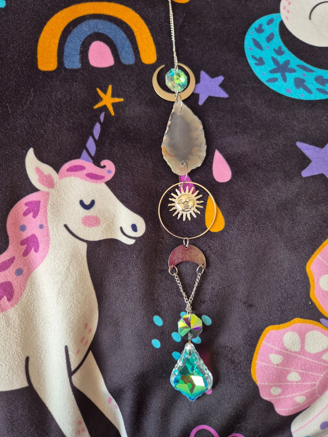 Agate suncatchers