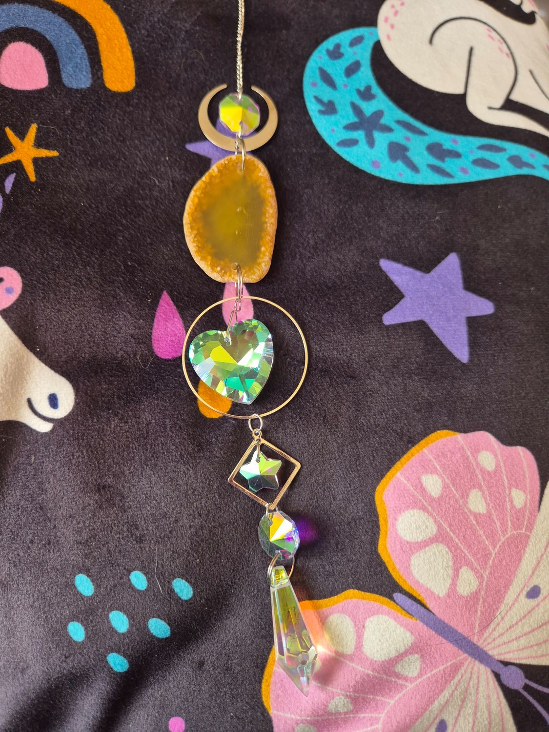 Agate suncatchers