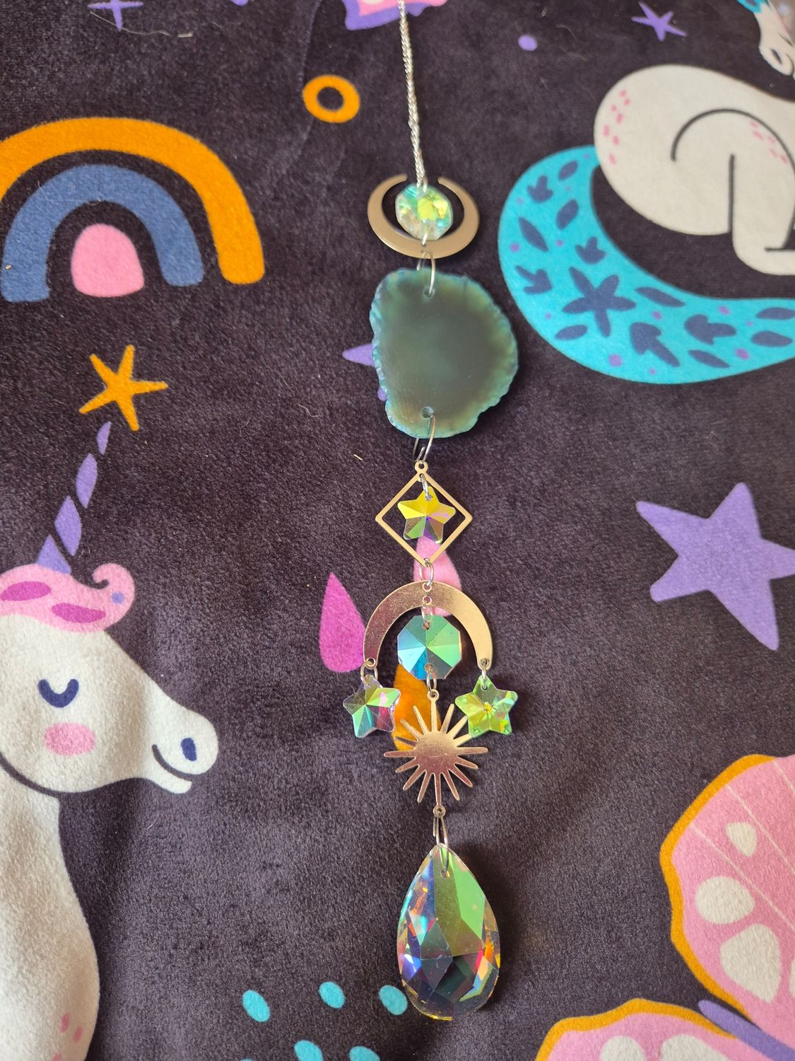 Agate suncatchers