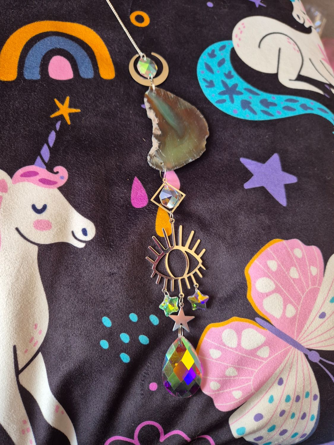 Agate suncatchers